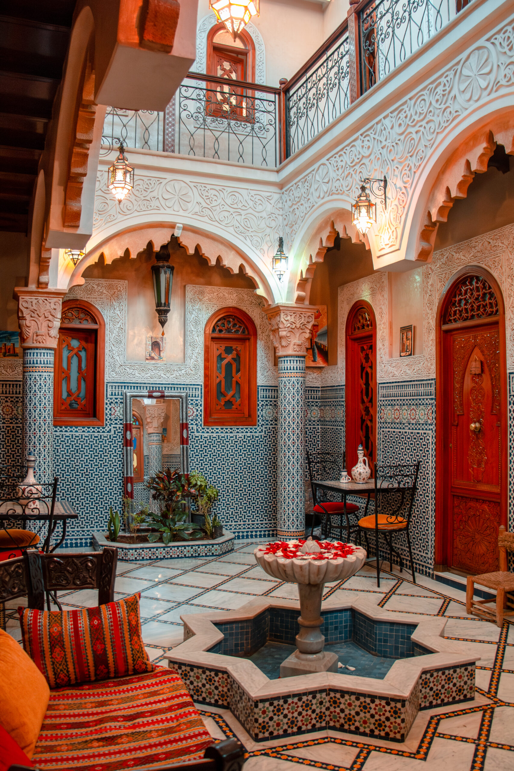 Courtyard in a Moroccan home