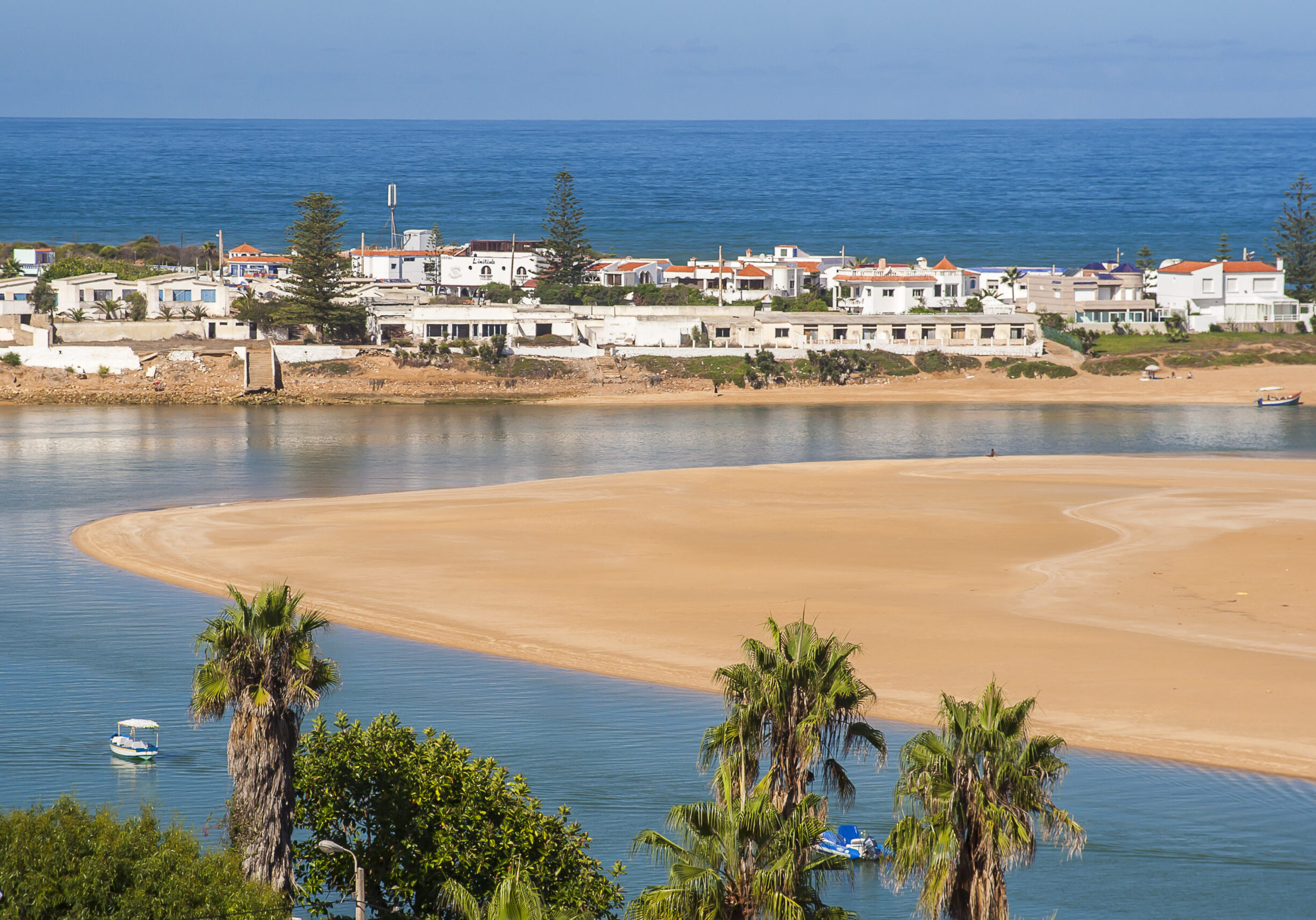 OUALIDIA, MOROCCO - CIRCA SEPTEMBER 2014: view of Oualidia circa September 2014 in Oualidia.